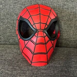 Spiderman Mask with Adjustable Straps Hard Plastic Hasbro 2010